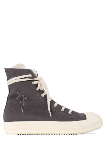 RICK OWENS オーバーダイデニムスニーカー ダークダストミルク 78811 135224829