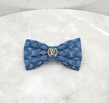 Louis Vuitton New LV Monogram Milky Denim Hairpin M02418 150747136