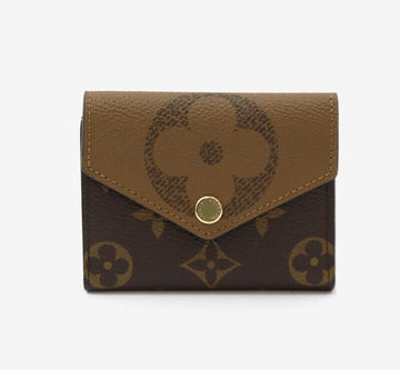 Louis Vuitton Zoe Wallet Monogram and Monogram Reverse Bi-Fold Card Holder 154942218