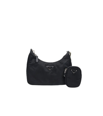 PRADA ブラック 2005 リエディション マルチ ホーボー クロスバッグ 55122 155029662