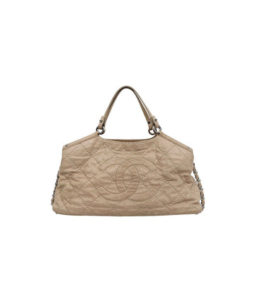 CHANEL Beige Quilted Big CC 2WAY Bag 55476 155029667