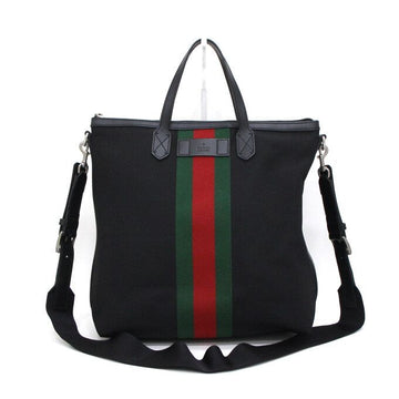 GUCCI ウェブテクノストライプユニセックストートバッグ兼ショルダーバッグ aa62679 155065777