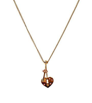 CHANEL ハートロックキーゴールドネックレス55344 155091087