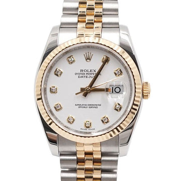 Rolex 116233 18K Gold Combination Datejust with 10P Diamonds White Dial 36mm Men's Watch AA62298 155098514
