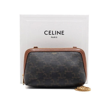 Celine Triofe Mini Clutch Gold Chain Shoulder Bag Crossbody AA62784 155098582