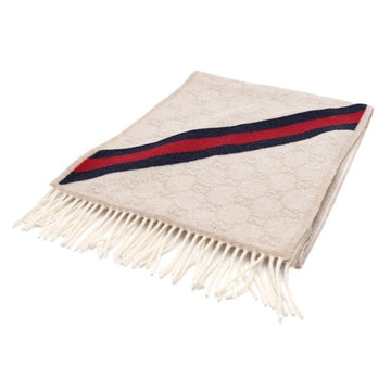 Gucci Web Stripe Wool Scarf for Unisex aa62829 155099787