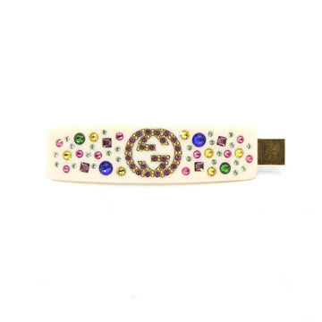 Gucci Interlocking G Crystal Hair Clip aa62814 155099901