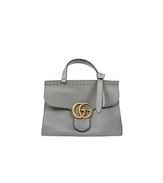 Gucci Marmont Top Handle Tote Bag Gray 55994 155115613 [P]