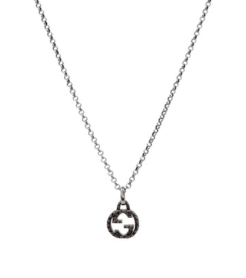 GUCCI インターロッキング G シルバーネックレス 54299 155115647