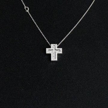 Damiani 18K White Gold 0.37 Carat Diamond Belle Epoque Small Necklace 19x16MM 20083490 155147035