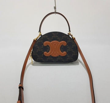 Celine Triomphe Canvas Half Moon 149307541