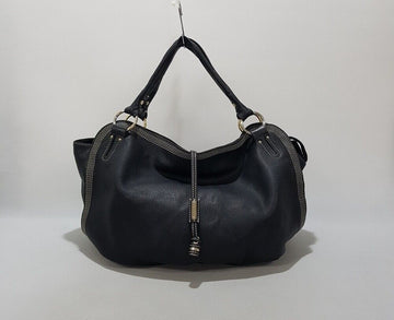 CELINE Große schwarze Leder-Shoulder-Bag 40705441