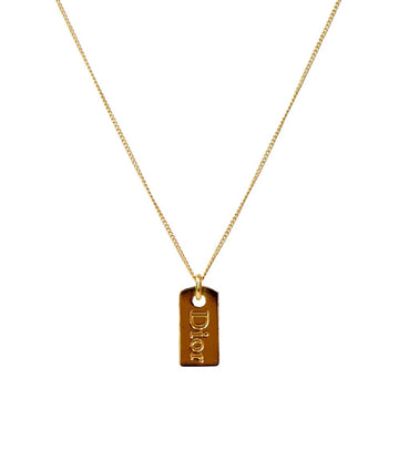 DIOR プレート ゴールド ネックレス 54375 155237271