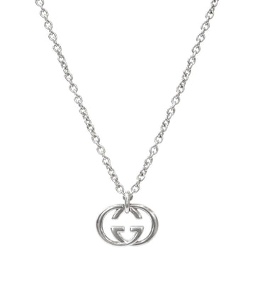GUCCI インターロッキング G シルバー ネックレス 56066 155237273