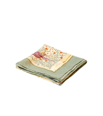HERMES グリーン 90 シルク スカーフ 55947 155237284