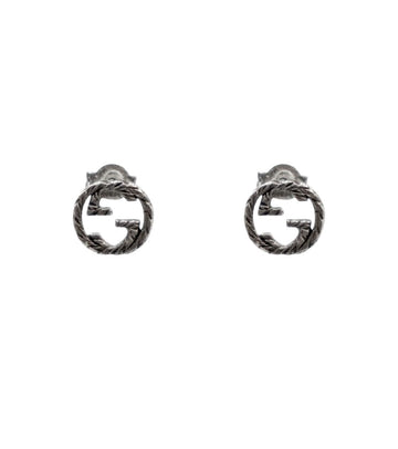 Gucci Interlocking G Silver Earrings 55875 155237289