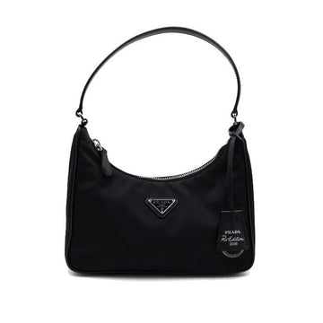 PRADA テスート リエディション ブラック リナイロン ホーボー トートバッグ兼ショルダーバッグ 1N204 155261951