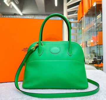 Hermes Bolide 27 Tote Bag Swift Bamboo with Gold Hardware and G Engraving 148576719