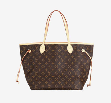 Louis Vuitton Neverfull MM Monogram Beige Shoulder Bag 8478256560 155285257