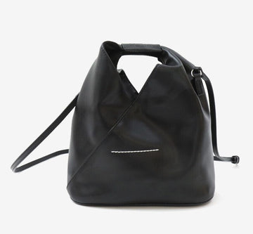 Maison Margiela Leather Black Crossbody Tote Bag 8571597494 155285329