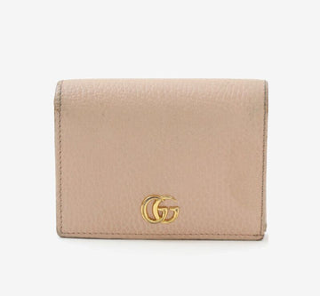 GUCCI GG Marmont Brieftasche Leder Beige Pink 456126 155290410