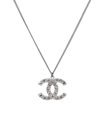 CHANEL Silver Cubic CC Necklace 56029 155300631