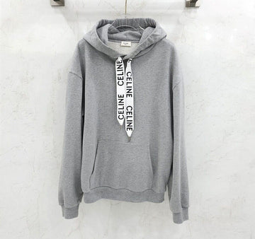 CELINE Grau Baumwoll-Fleece lockerer Hoodie 2Y468670Q 149095326