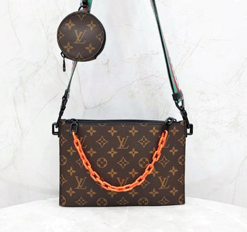 LOUIS VUITTON Limitierte Auflage schwarze Torillon Virgil Abloh in der Loop Umhängetasche M59681 144755543
