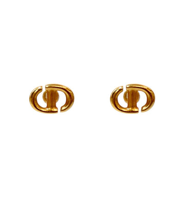 DIOR ネイビーメタルゴールドイヤリング51835 155303127