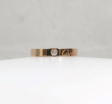 Cartier 18k Diamond 1P C Diamond Wedding Ring 18K Pink Gold 49 149405291