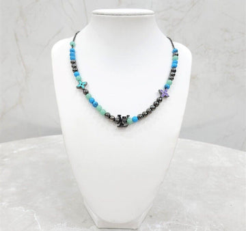 LOUIS VUITTON 新商品 LV モノグラム フラワー ボヘミアン シック ビーズ チェーン ネックレス 125115772