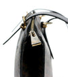 CELINE Schwarze Makadam Schultertasche 55780 155380460 [P]