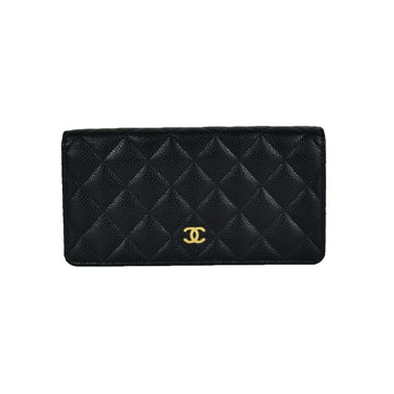 CHANEL Klassische Caviar Geldbörse (Schwarz) 13848 155385469