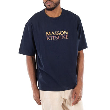 Maison Kitsune Gradient Logo Oversized T-Shirt NM00116KJ0119-NAVY 156819224