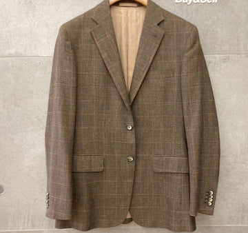 ZEGNA ウールブレザー ジャケット ブラウンオレンジ E102427 155390959