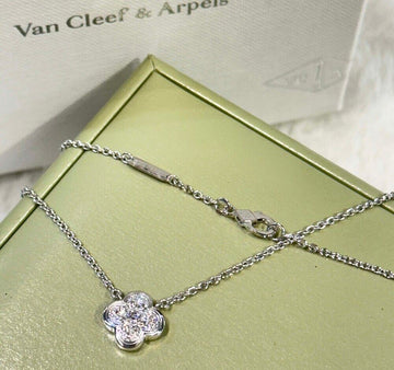 VAN CLEEF & ARPELS Halskette WG Pureline Diamant Alhambra Halskette J041408 155391338