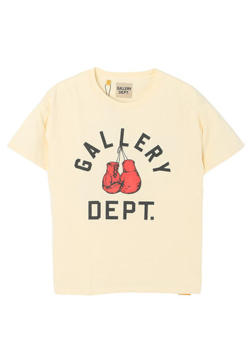 GALLERY DEPT Gallery Department BOXING MERCH Short Sleeve T-Shirt Cream BMT10075 CREAM 124800145