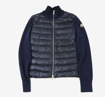 MONCLER 軽量ダウンカーディガン ネイビー XS J10939B00025 155403961