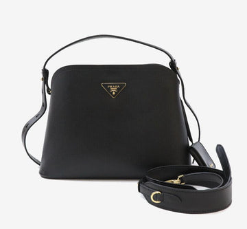 PRADA Saffiano Quer Matinee Medium Schultertasche Crossbody schwarz 8571607246 155407726