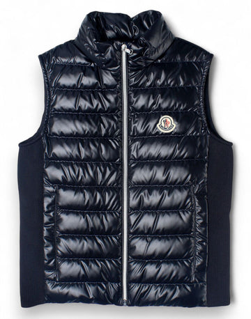 Moncler Kids BAKURO Lightweight Down Vest Navy 12-14 Years stamp: 1A00087 595ZJ 778 43845656