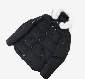 MOOSE KNUCKLES ダウンパフパディング ブラック L CA56669 155411421