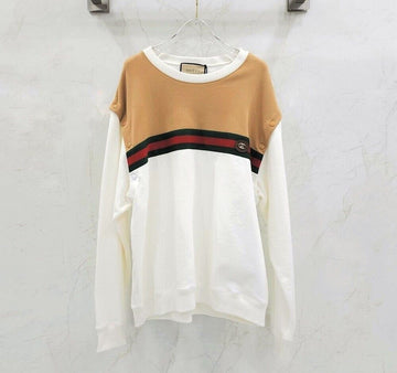 Gucci Stripe Logo Cutout Sweatshirt 154130956