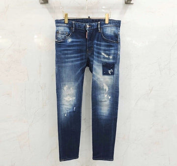Dsquared2 Logo Patch Distressed Jeans 154332650