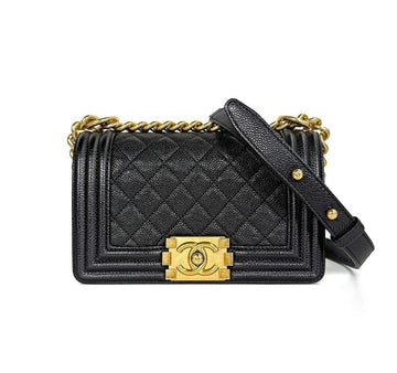 CHANEL Boy Bag Caviar Black 23 CA4GBJBL 155451095