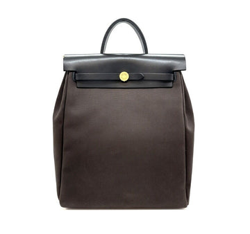 Hermes New Zip Backpack Brown Black B1103K021 151517239