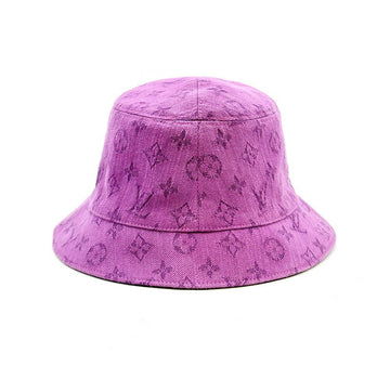 Louis Vuitton Denim Purple Bucket Hat B0919I299 151517366