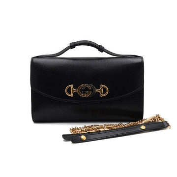Gucci Black Horsebit Jumi Interlocking Small Chain Shoulder Bag and Crossbody AA63161 155494100