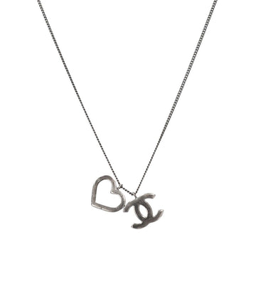 CHANEL Herz CC Silberkette 56434 155497293