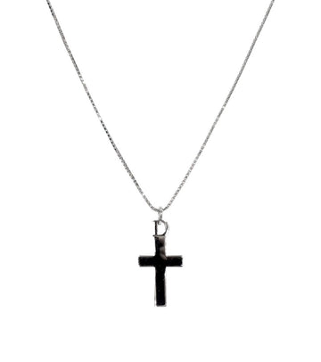 Dior Cross Silver Necklace 56848 155497791