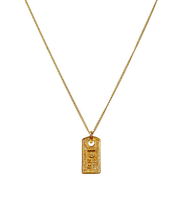 Dior Cubic Plate Gold Necklace 54610 155497797
